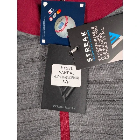 Texas Rangers Levelwear 1/4 Zip Pullover Womens Small Gray Performance Baseball‎ - Picture 6 of 9